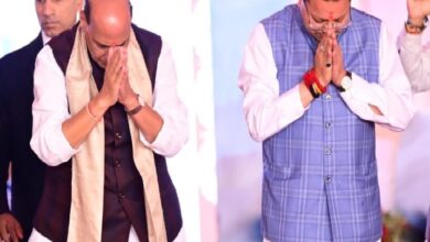 Photo of धामी की दृढ़ नेतृत्व क्षमता से बदला उत्तराखंड का परिदृश्य, हल्द्वानी में राजनाथ सिंह ने की खुलकर प्रशंसा